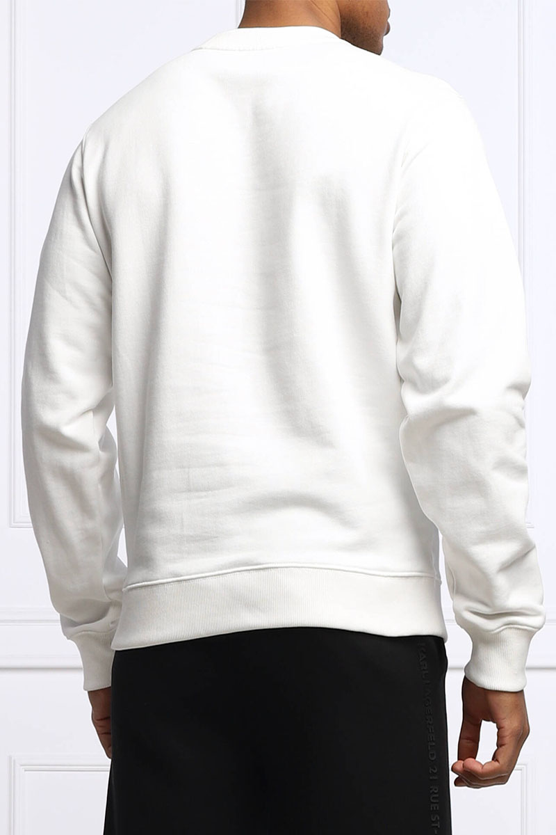 Kenzo Белый мужской свитшот Tiger Head embroidered 