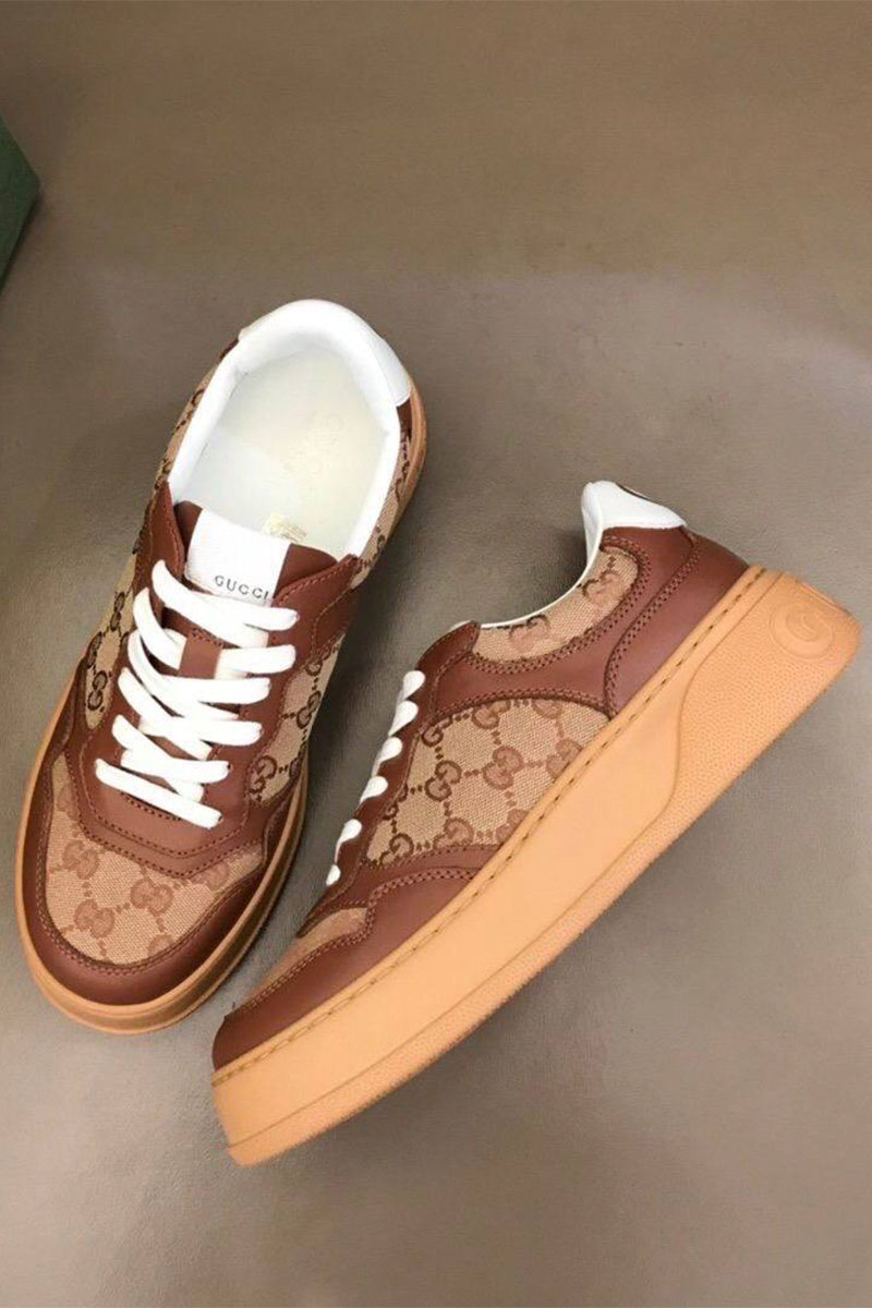 Gucci Мужские бежевые кроссовки