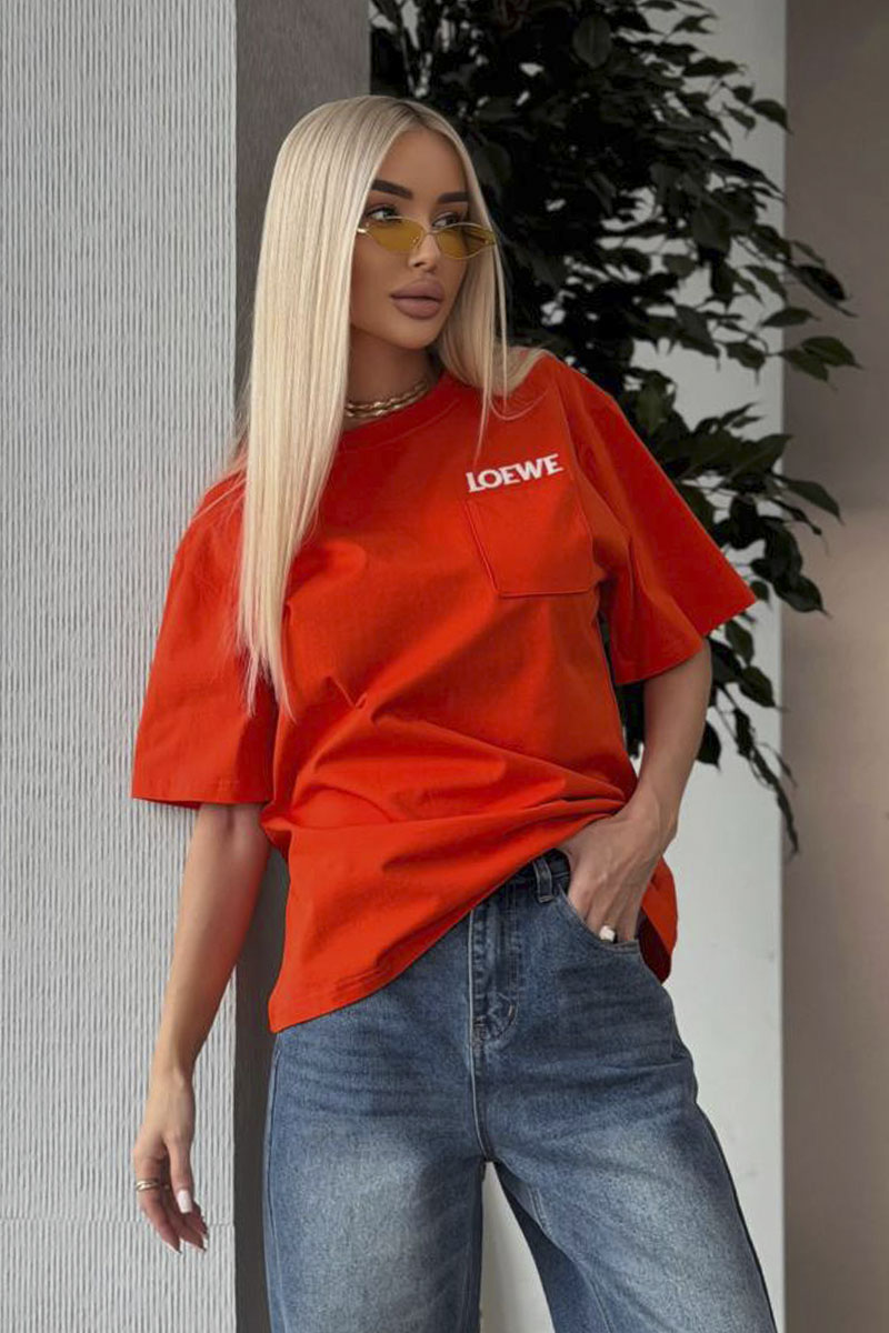 Loewe Женская оверсайз футболка premium - Orange
