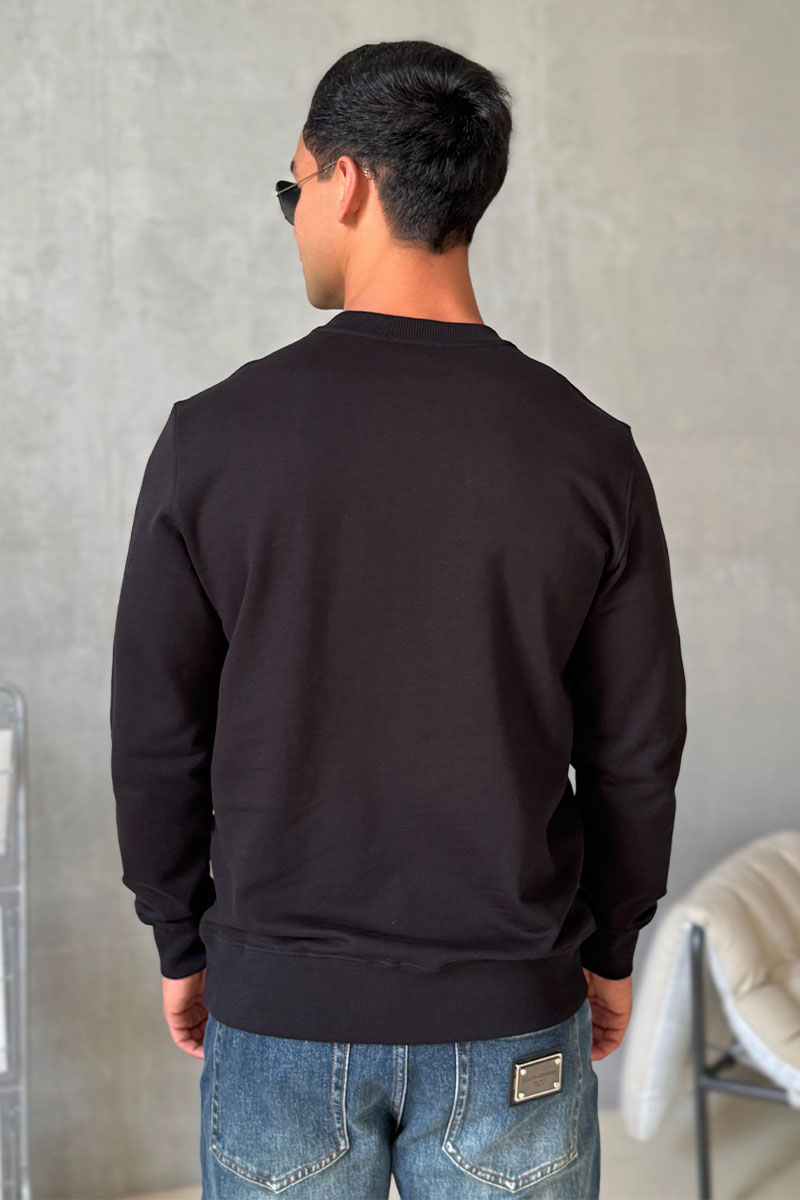 Kenzo Чёрный мужской свитшот Tiger Head embroidered