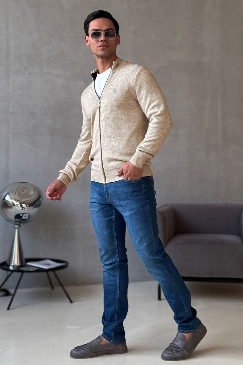 Polo Ralph Lauren Мужская бежевая кофта pony-embroidered