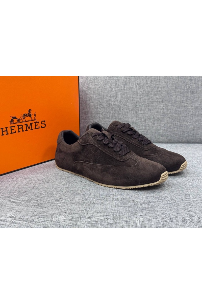 Hermes Мужские замшевые кроссовки Master