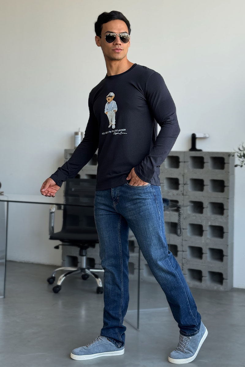 Polo Ralph Lauren Мужской лонгслив "Bear" - Navy