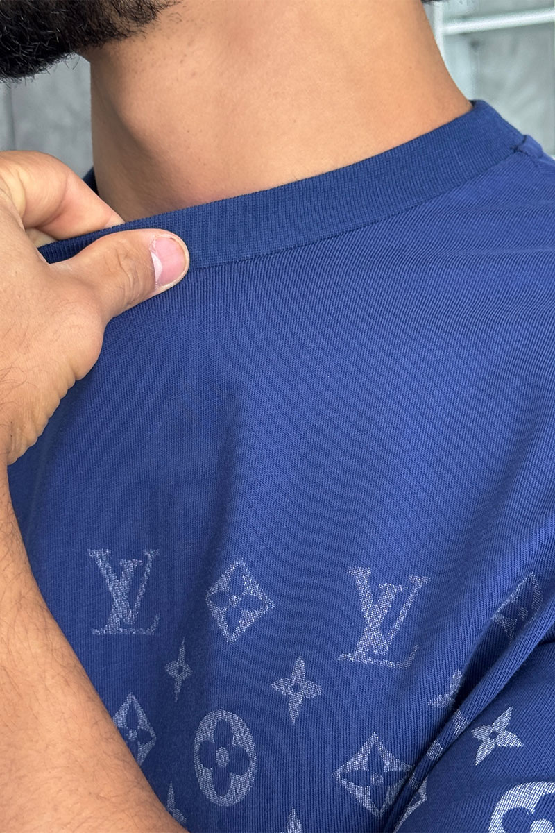 Lоuis Vuittоn Футболка тёмно-синего цвета Monogram Gradient 