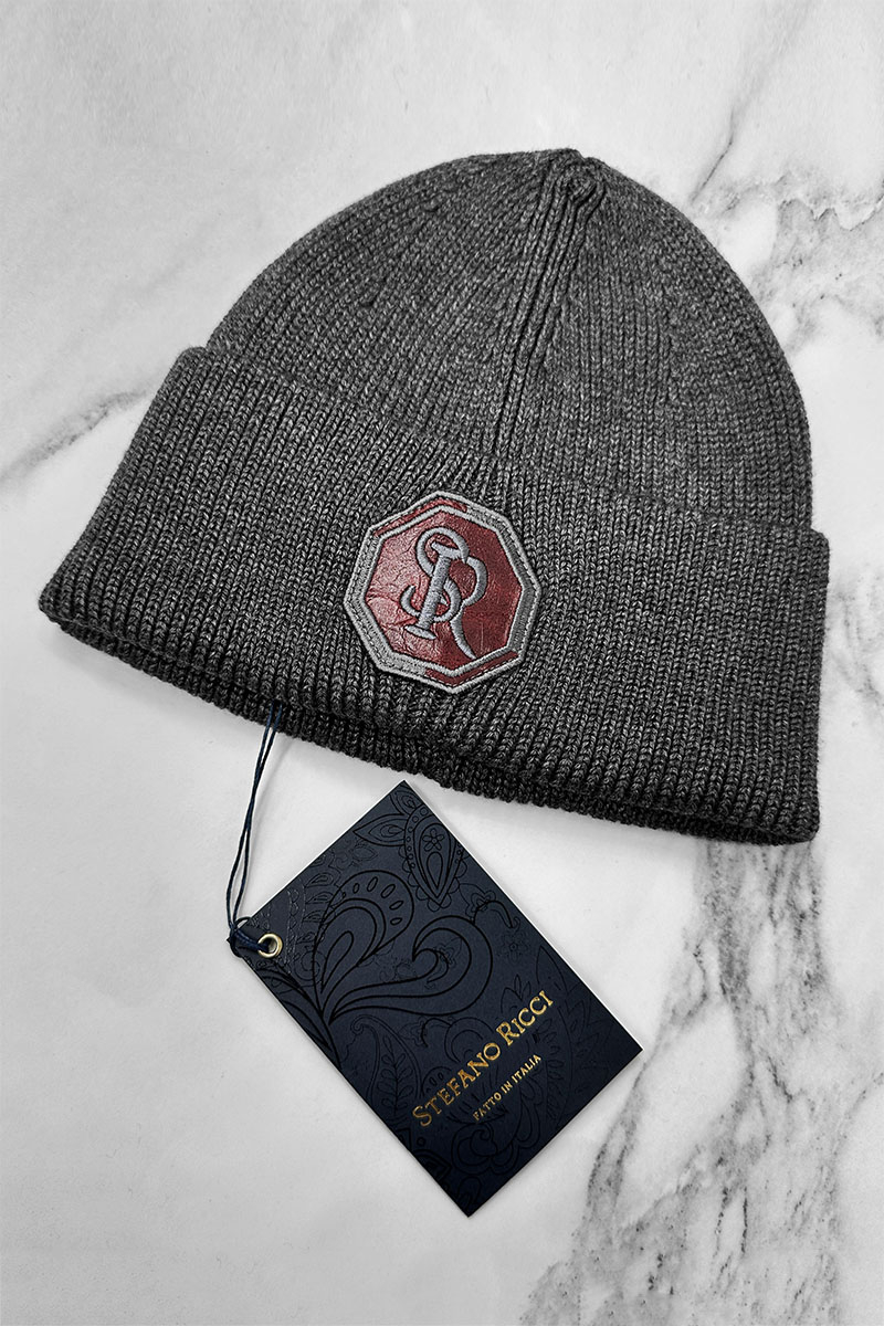 Stеfаnо Riссi Шапка logo-embroidered - Dark Grey