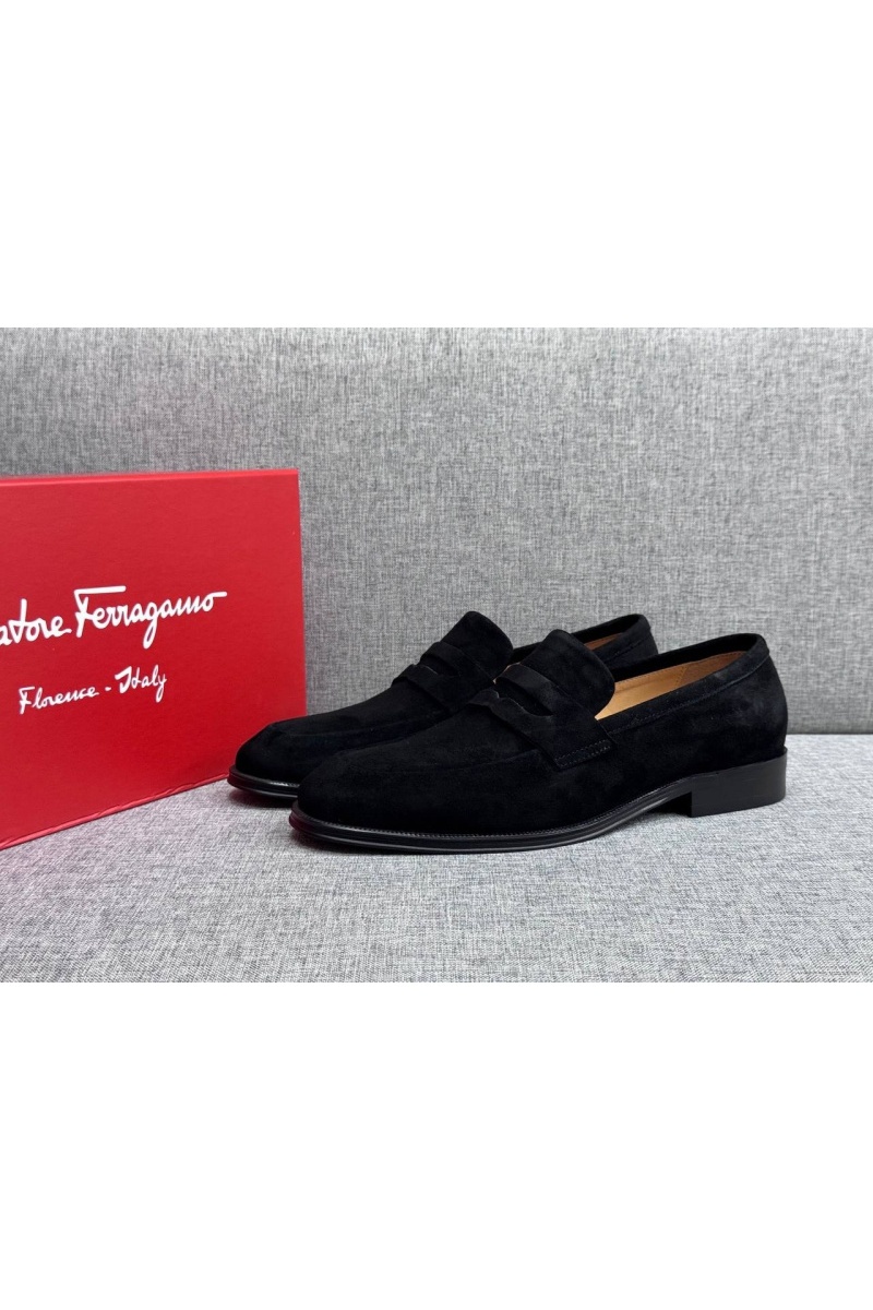 Salvatore Ferragamo Мужские замшевые лоферы