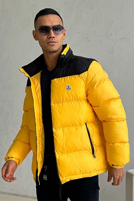 Утеплённая куртка Peuplier logo-patch - Yellow / Black