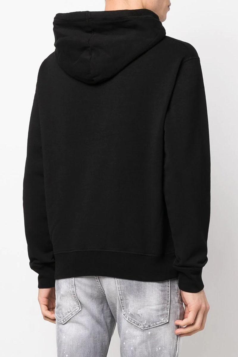 Dsquared2 Мужское чёрное худи logo-print