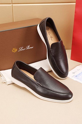 Мужские кожаные лоферы Summer Walk - Brown