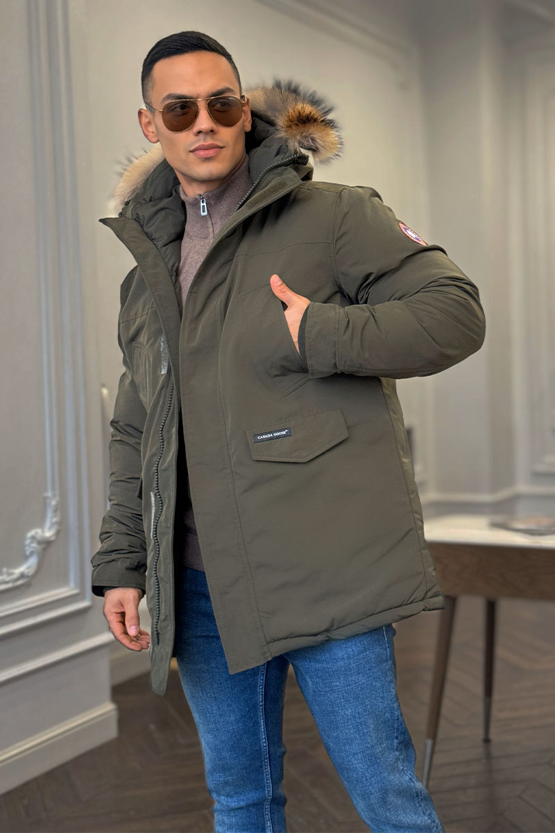 Canada Goose Утеплённая парка Langford - Khaki