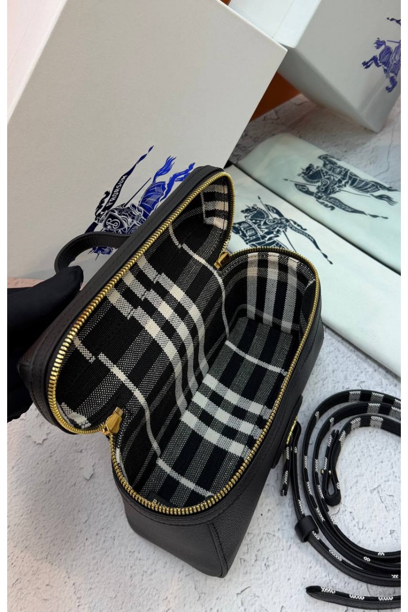 Burberry Кожаная сумка Bloomsbury Vanity premium 19.5x15x8 см
