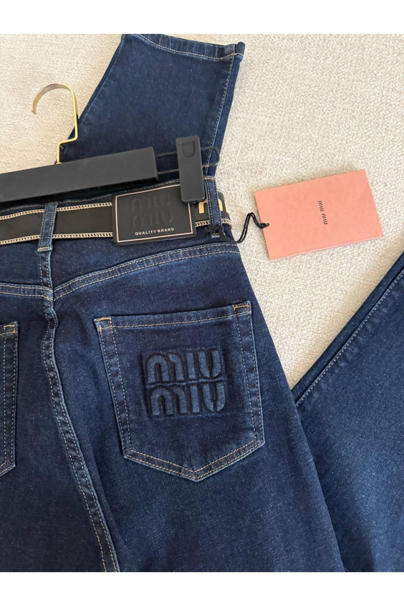 MIU MIU Женские синие джинсы 