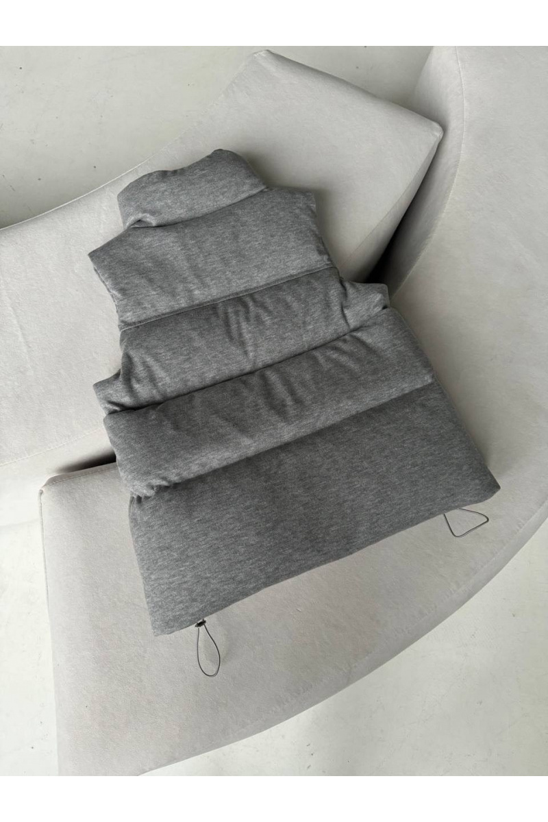Loro Piana Женская серая жилетка premium