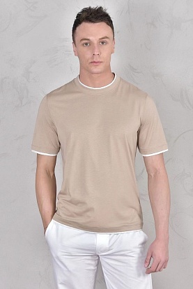 Футболка Premium layered-effect - Beige