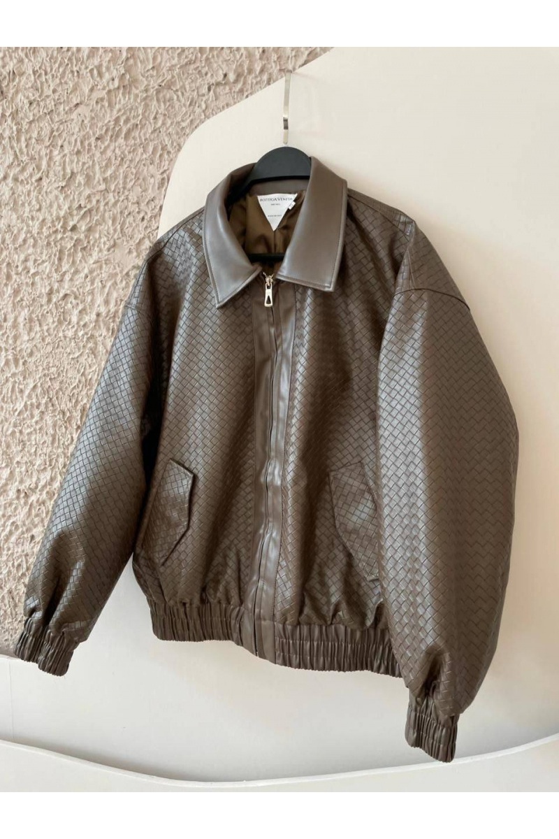 Bottega Veneta Женская куртка из эко кожи 