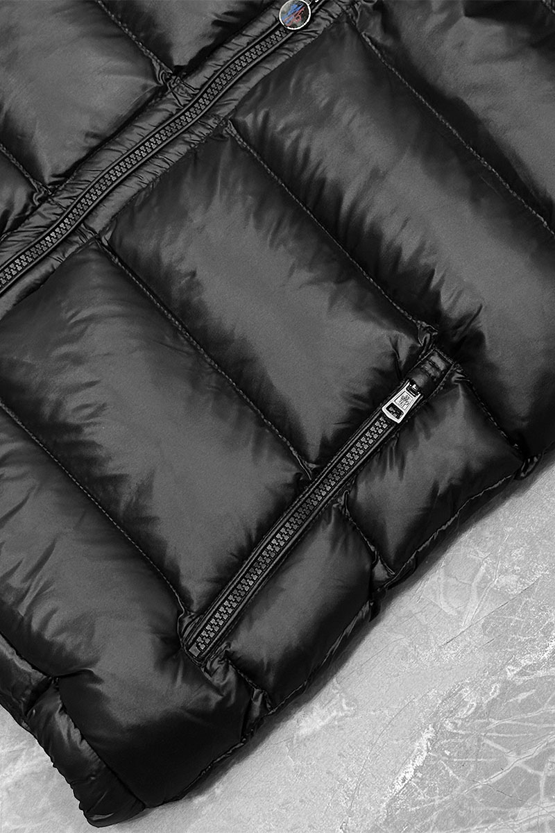 Moncler Мужской жилет logo-patch - Black 