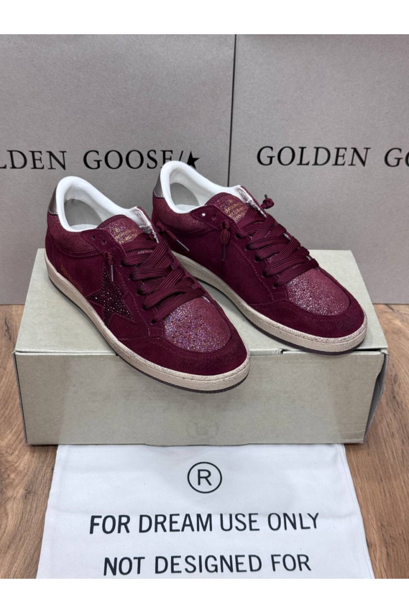 Designer Clothing Женские замшевые кроссовки Golden Goose Ball Star premium