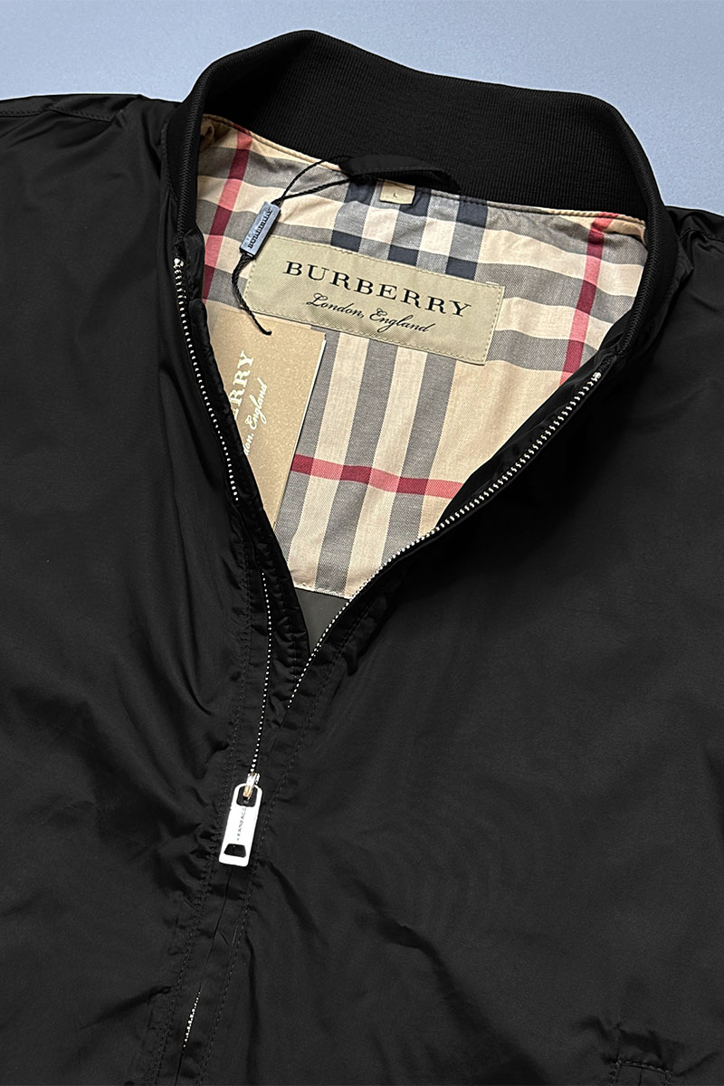 Burberry Мужской бомбер чёрного цвета