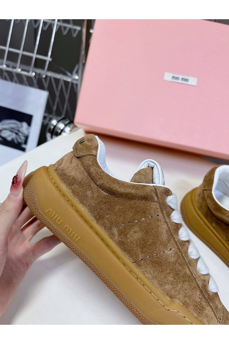 MIU MIU Женские кроссовки Premium - Brown