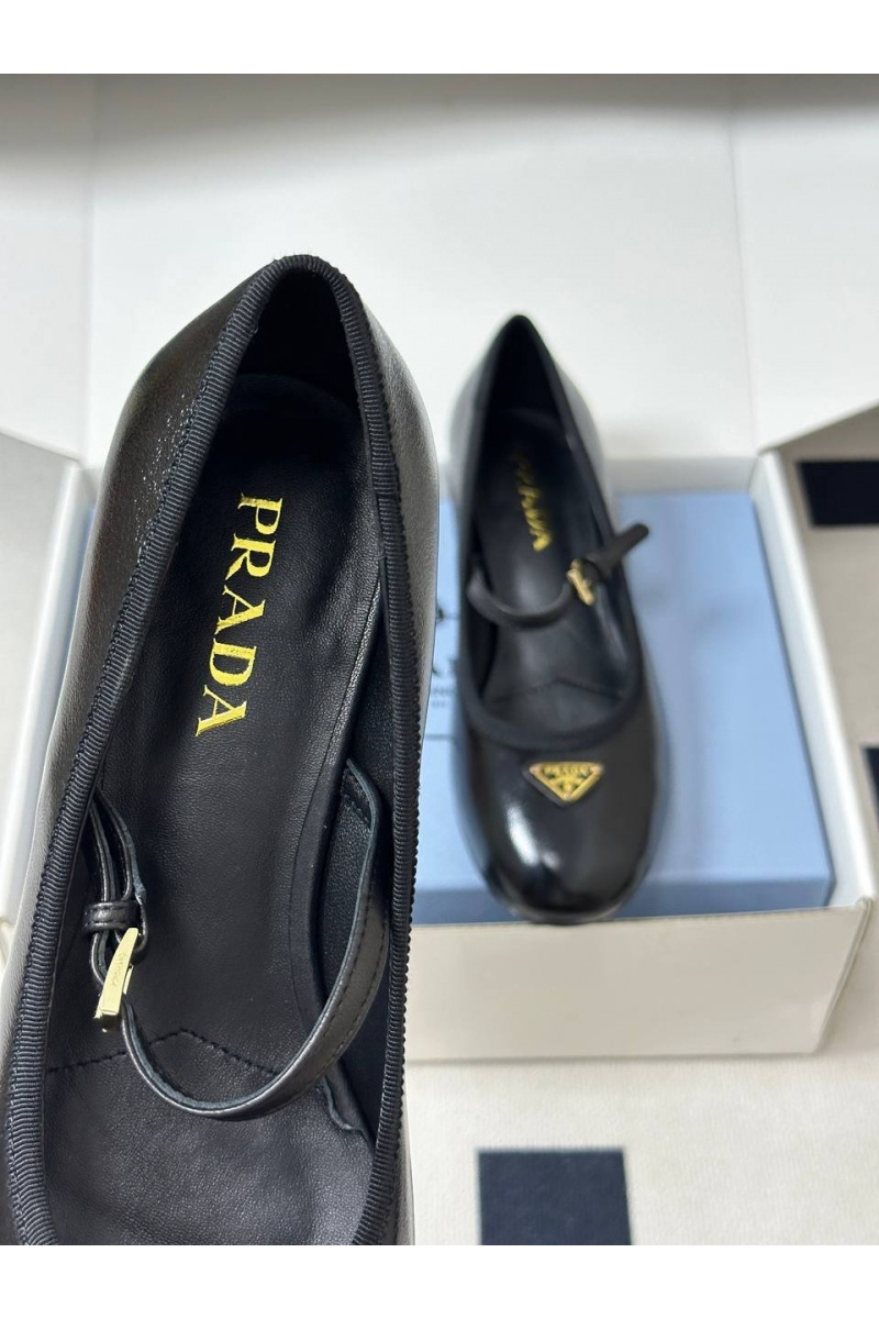 Prada Женские кожаные туфли premium