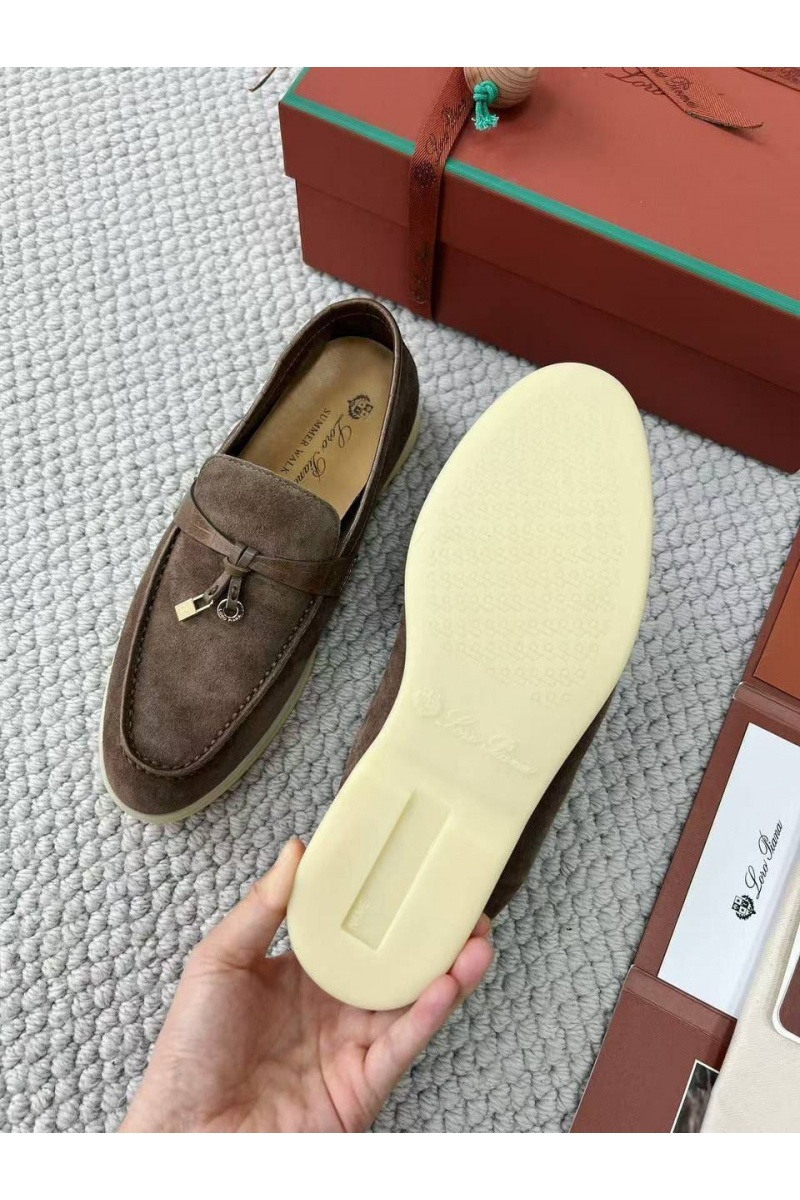Loro Piana Женские лоферы Summer Charms Walk premium - Brown