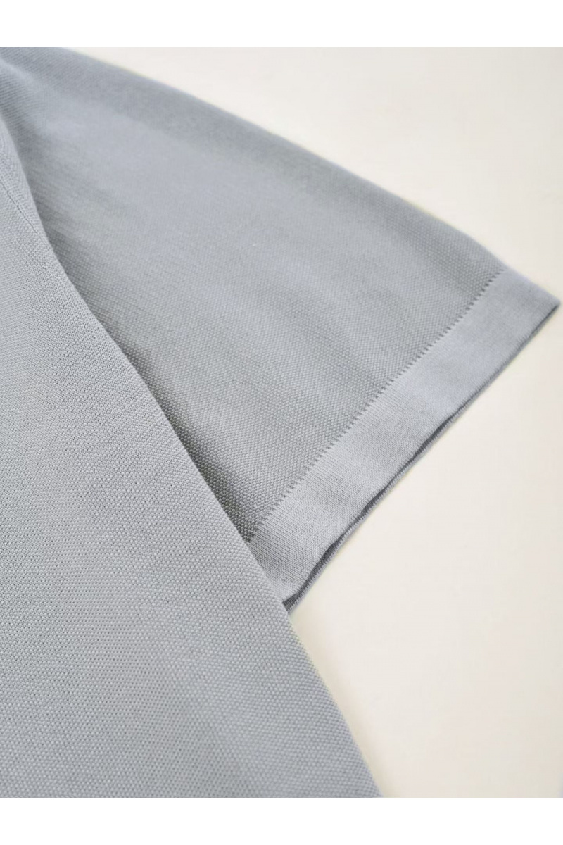 Loro Piana Мужская светло-серая футболка premium