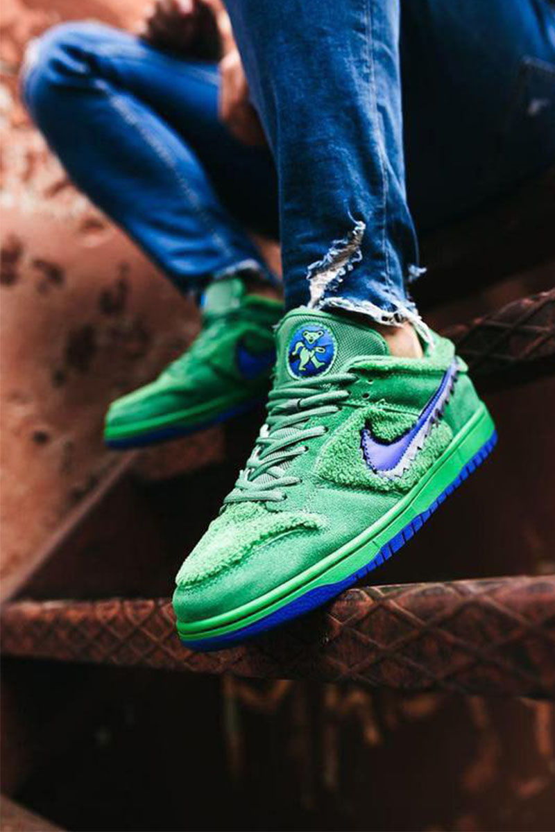 Nike Кроссовки Grateful Dead x SB Dunk Low "Green Bear"