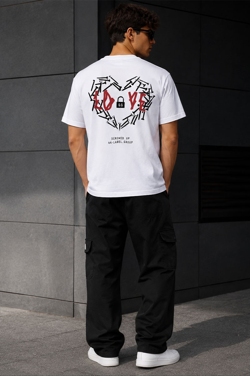 Designer Clothing Белая оверсайз футболка 44 LABEL GROUP