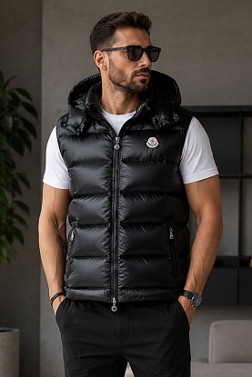 Мужской жилет logo-patch - Black 