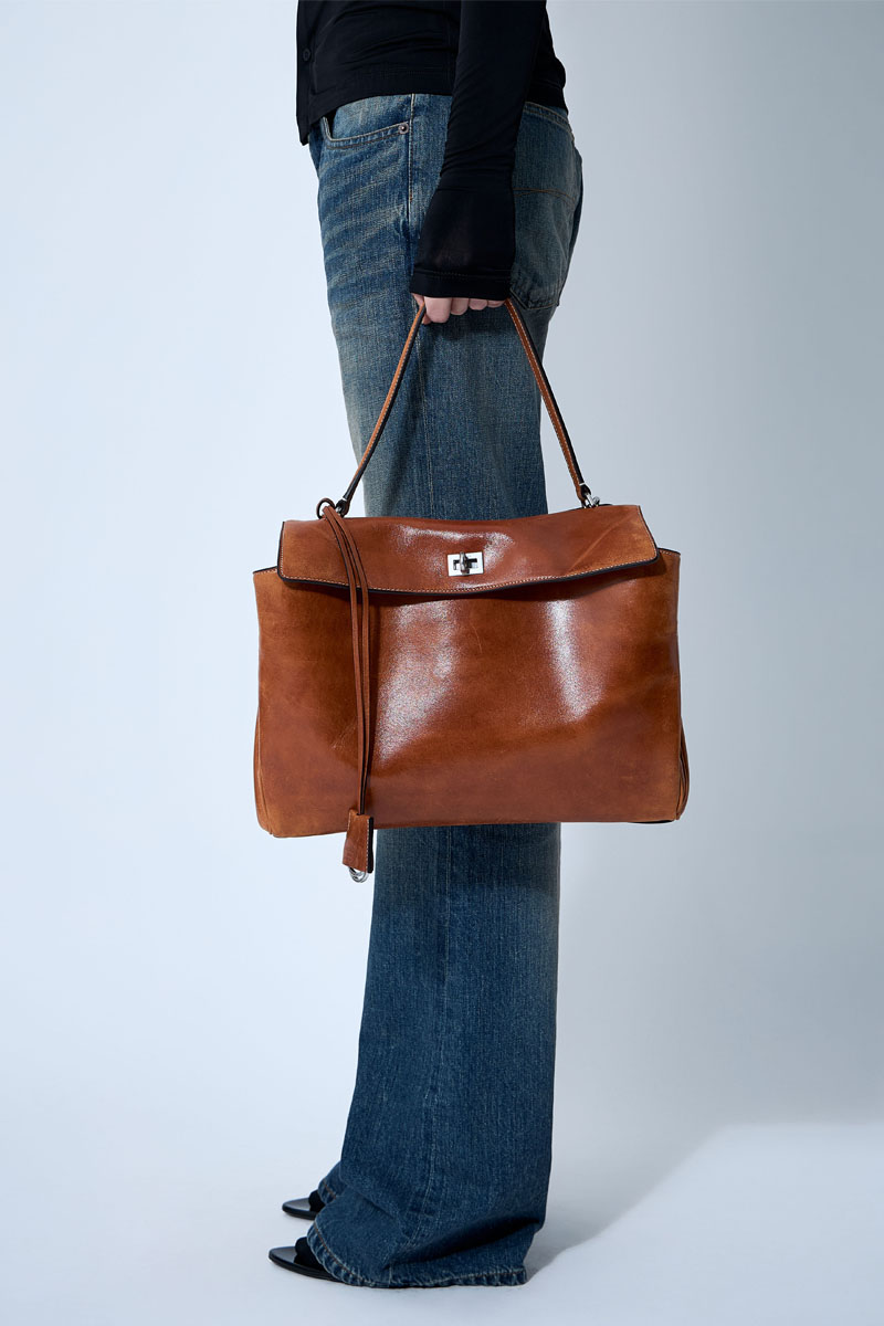Balenciaga Кожаная сумка Rodeo Medium 35x25 см