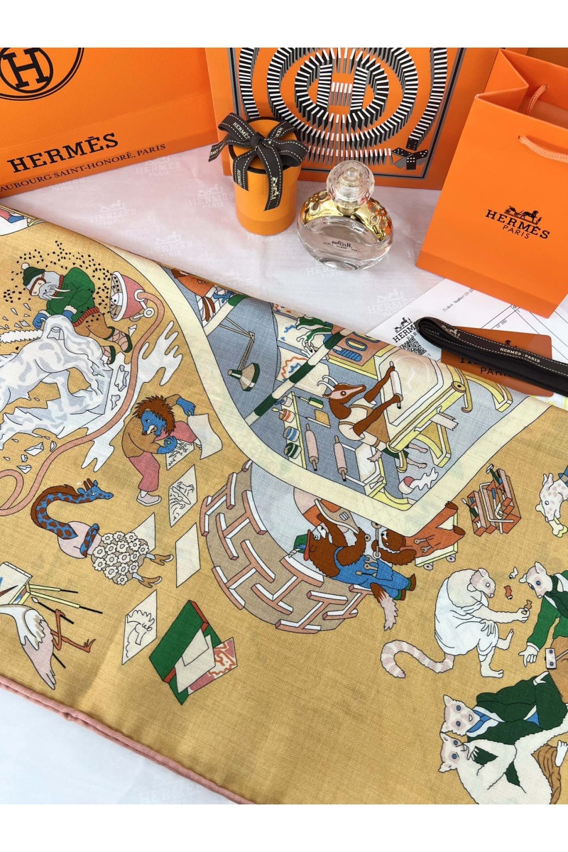 Hermes Платок Academia Hippica premium 140x140 см