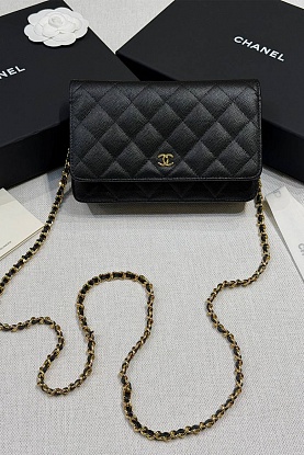 Кожаная сумка Wallet on Chain premium 19x12x4 см