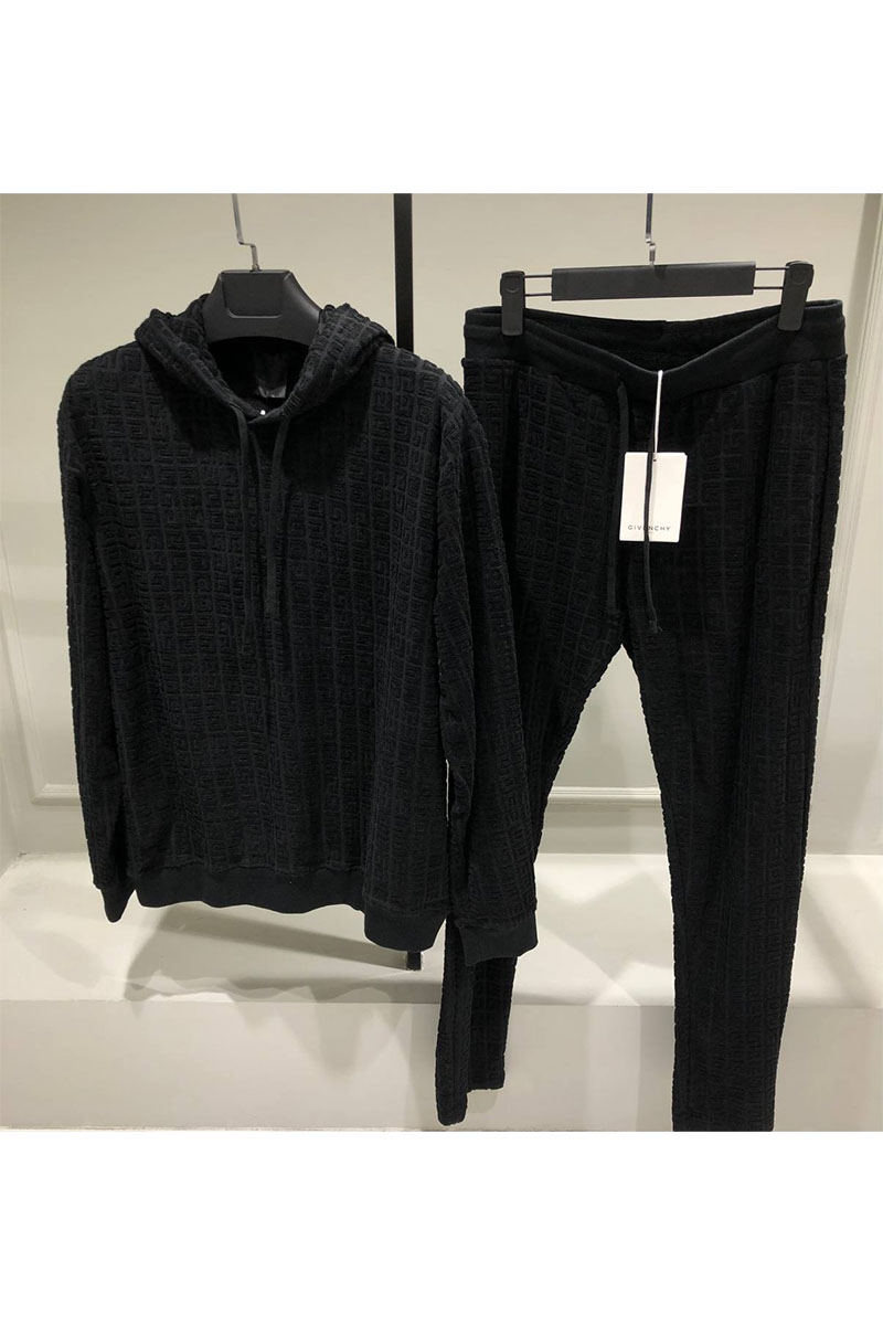 Givenchy Чёрное худи 4G jacquard 