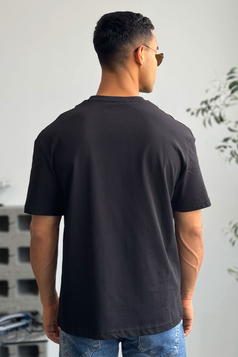 Lоuis Vuittоn Чёрная оверсайз футболка Virgil Abloh