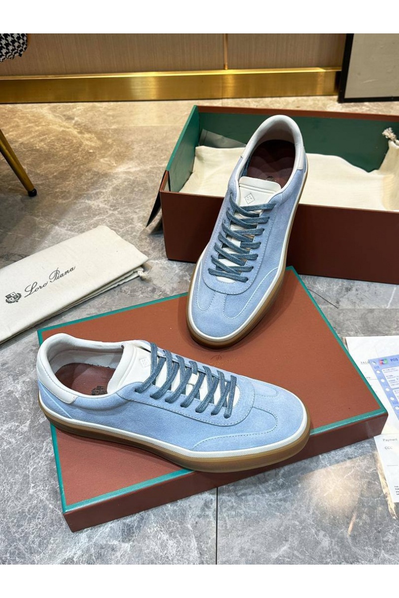 Loro Piana Мужские замшевые кроссовки Tennis Walk