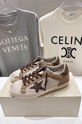 Женские кожаные кроссовки Golden Goose Super Star premium