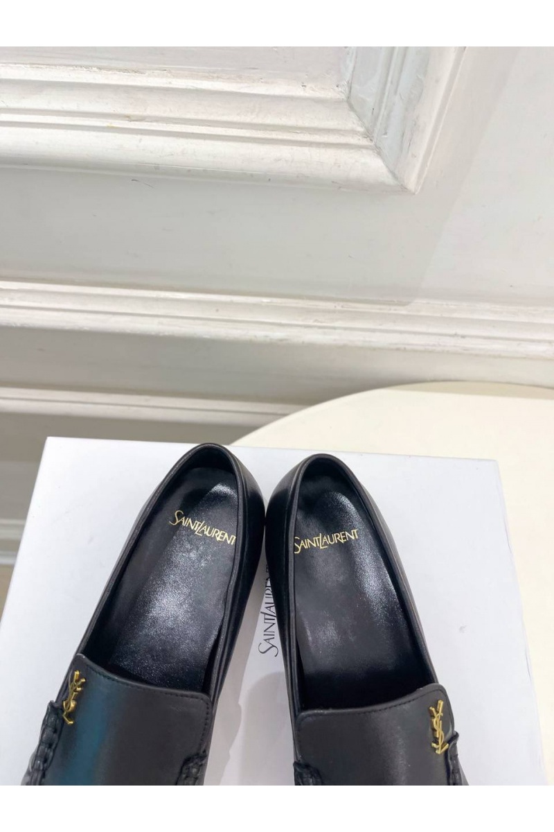 Yves Saint Laurent Женские кожаные лоферы premium