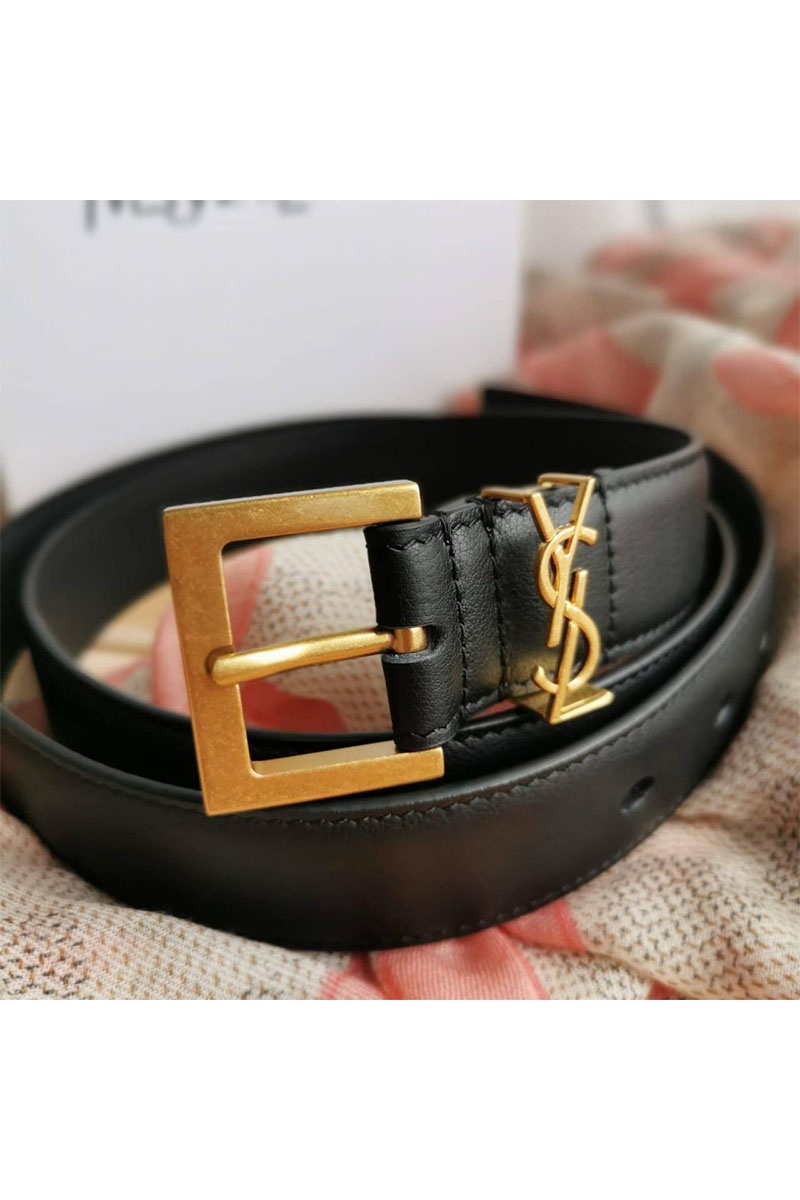 Yves Saint Laurent Кожаный ремень 5 расцветок (ширина 3 см, длина 80 / 85 см)