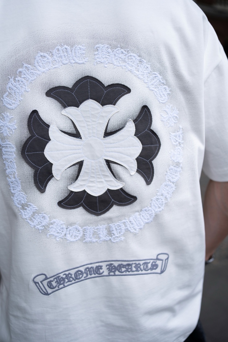 Chrome Hearts Белая оверсайз футболка Premium