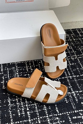 Женские сандалии Premium - Brown / White