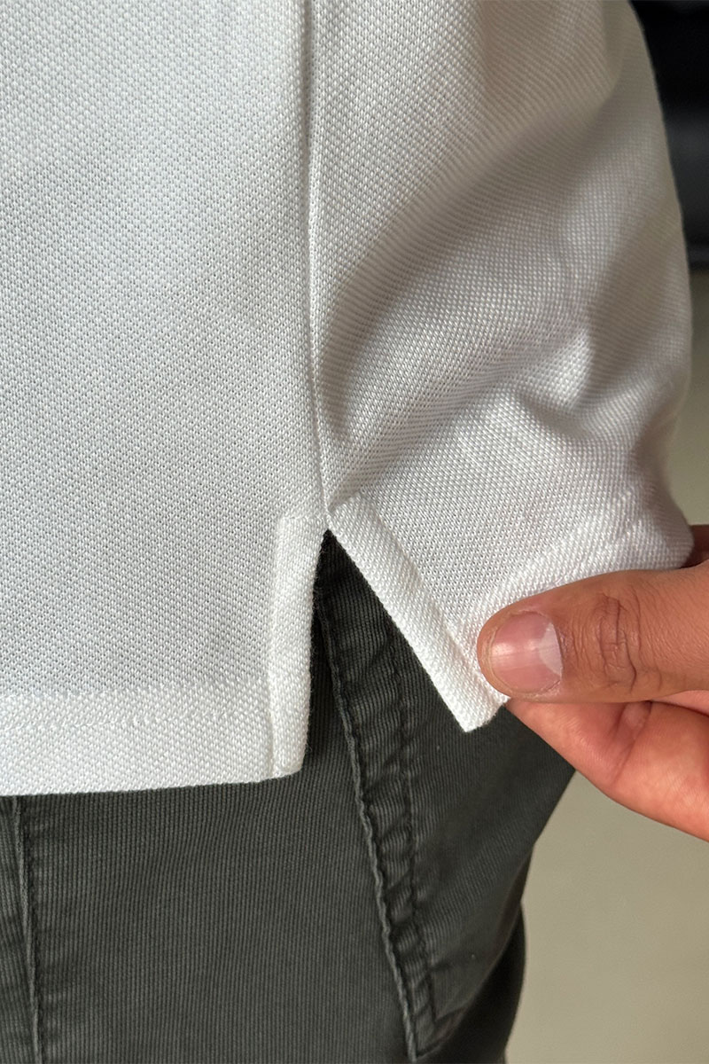 Casablanca Поло белого цвета logo-emblem