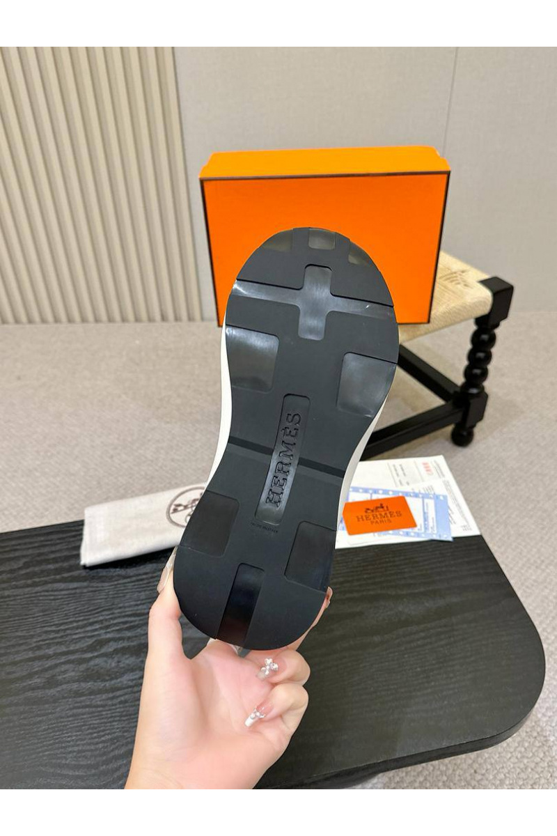 Hermes Мужские кожаные кроссовки 