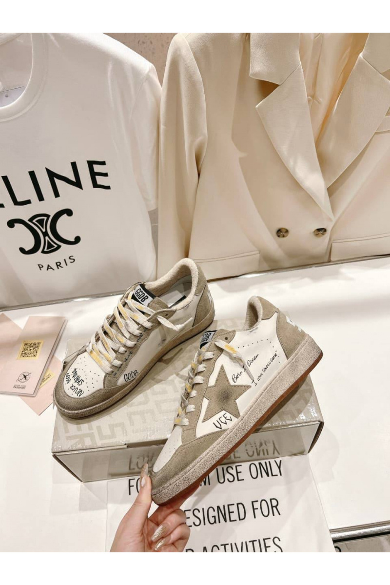 Designer Clothing Женские кожаные кроссовки Golden Goose Ball Star premium