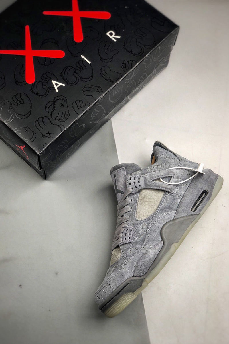 Nike Кроссовки AJ4 Retro x KAWS  - Grey