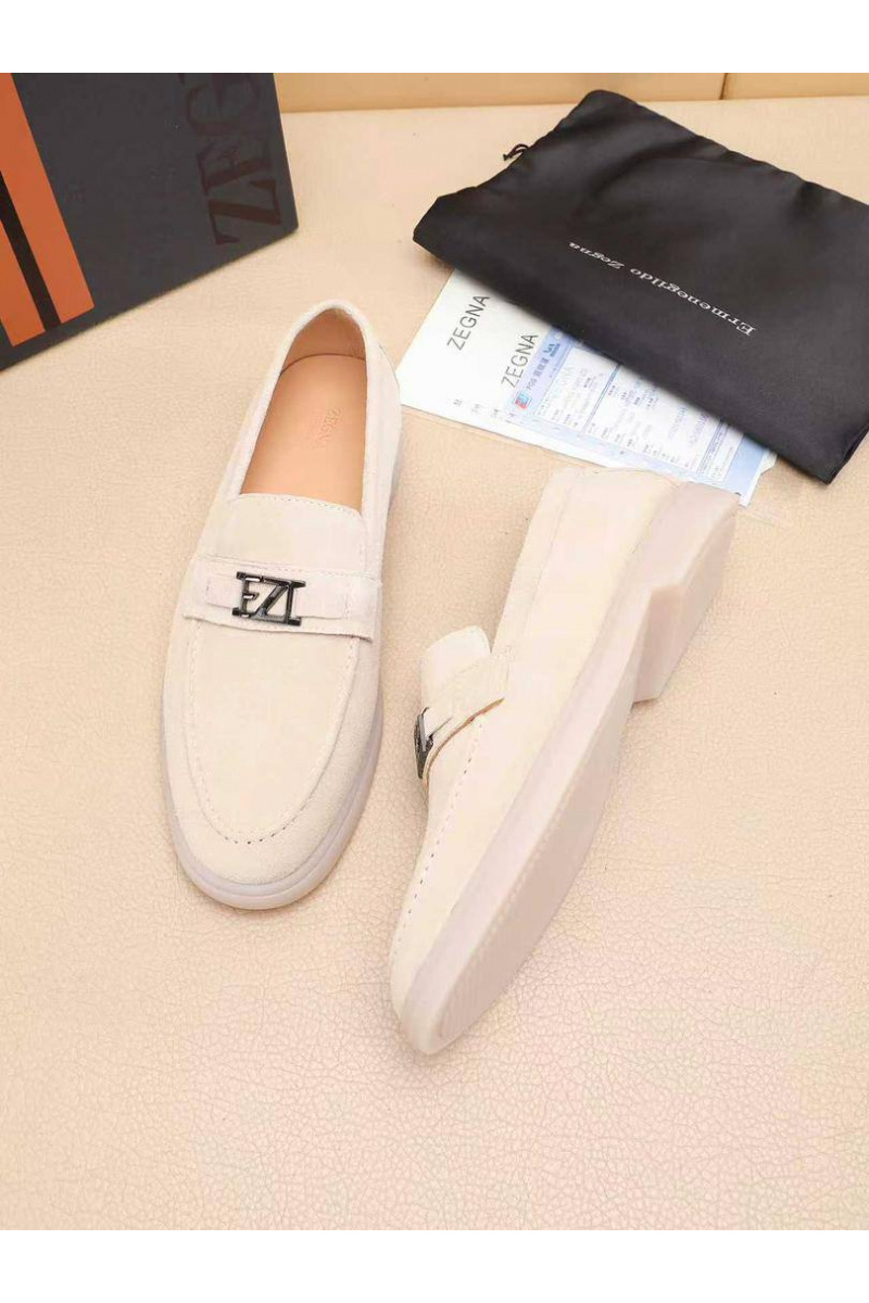 Zegna Мужские замшевые лоферы 