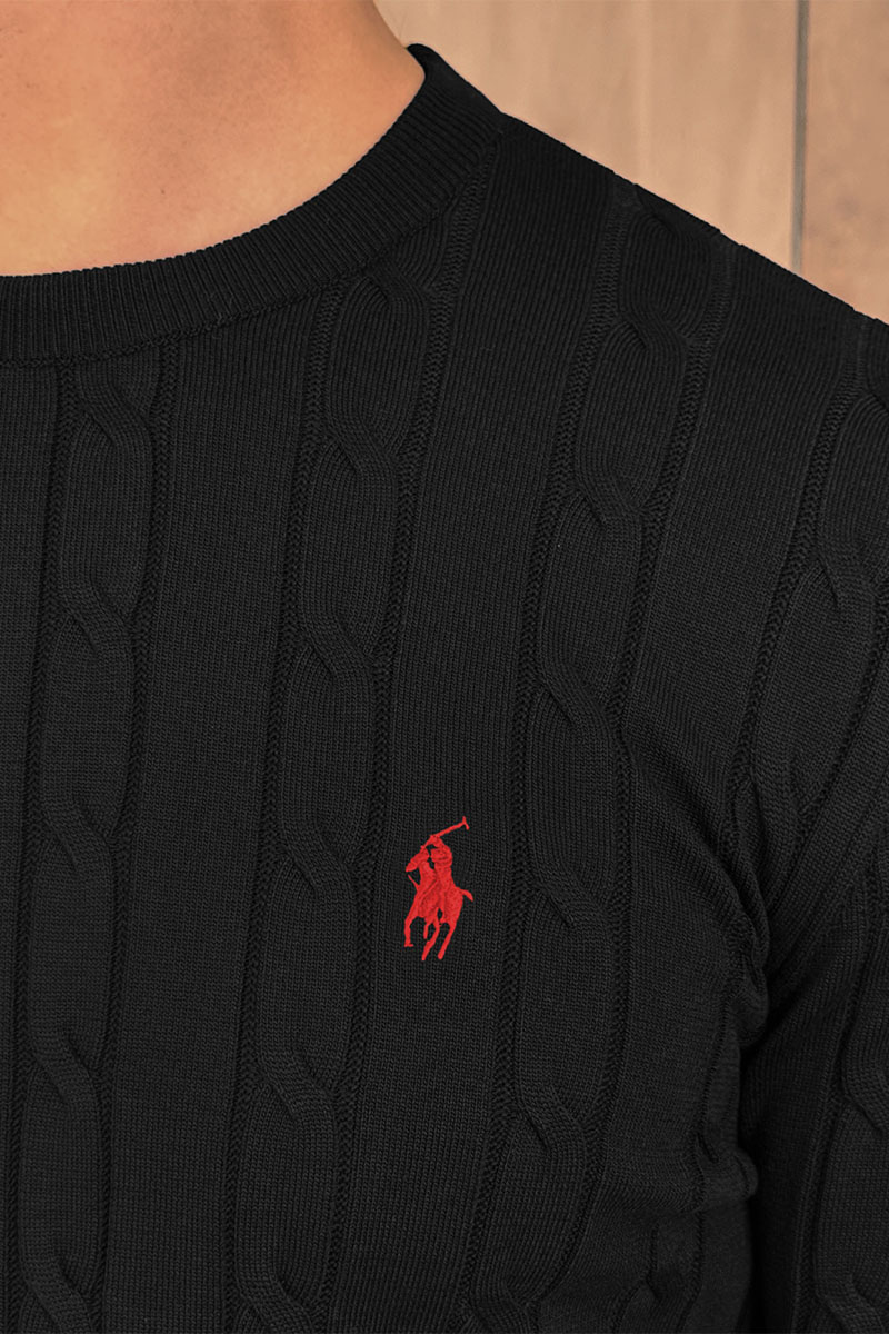 Polo Ralph Lauren Мужская чёрная футболка 
