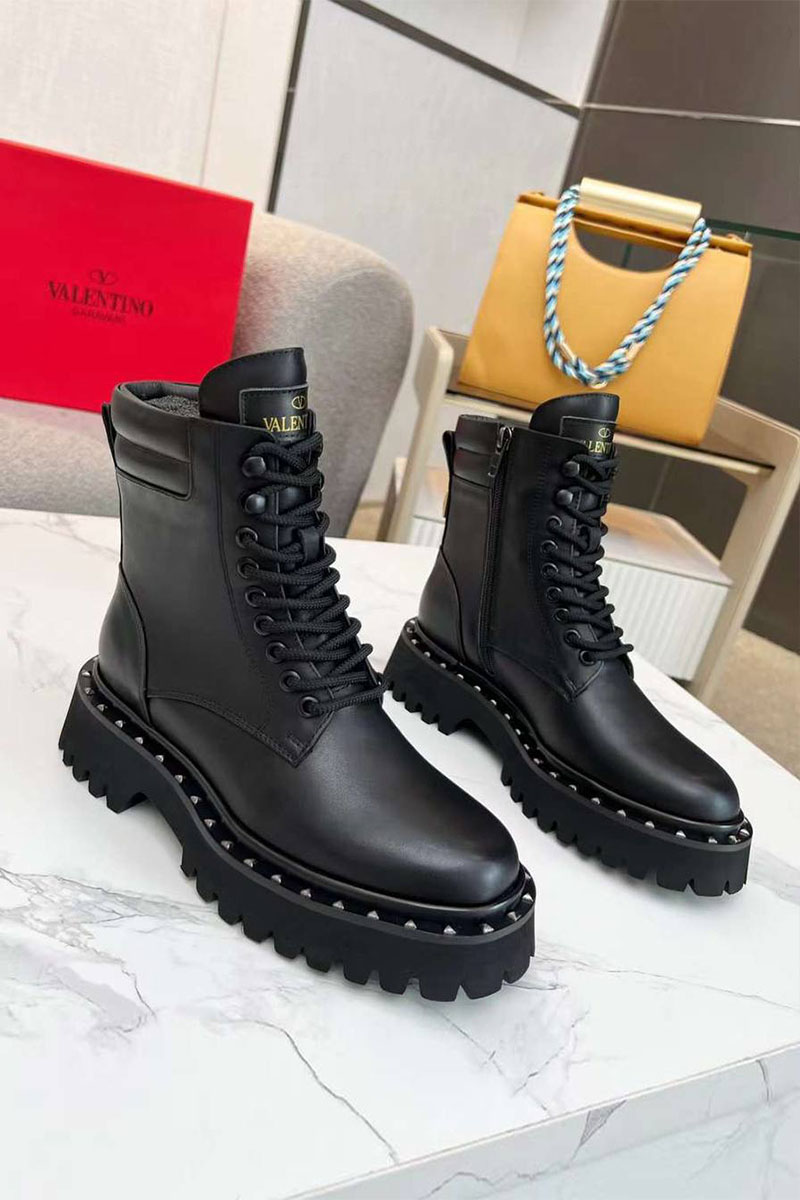 Valentino Женские кожаные ботинки 