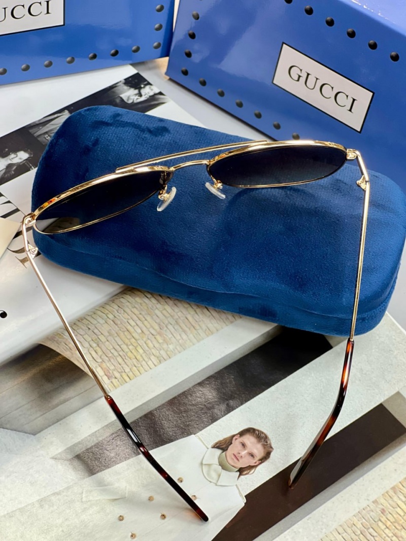 Gucci Брендовые солнцезащитные очки авиаторы 