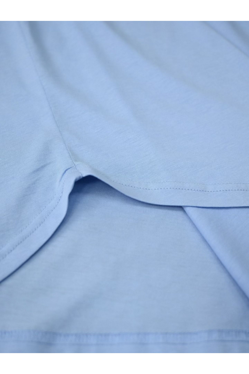 Loro Piana Мужская голубая футболка premium 