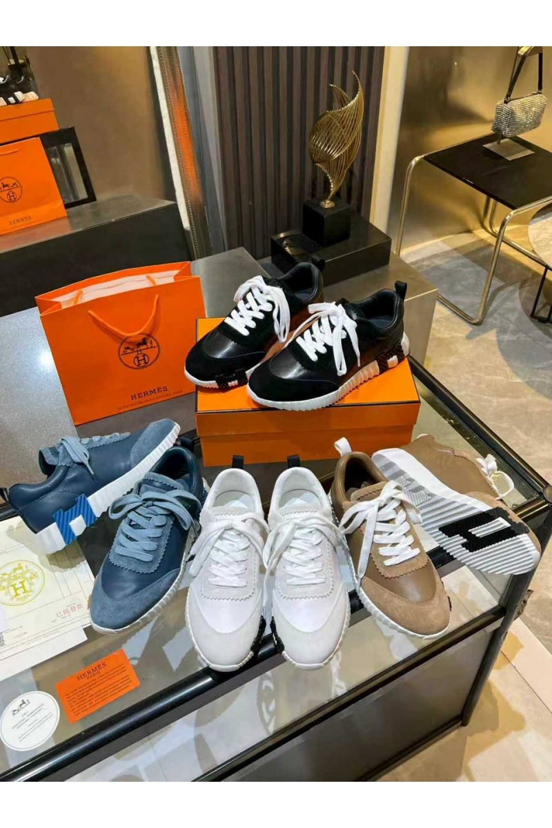 Hermes Женские комбинированные кроссовки Bouncing premium